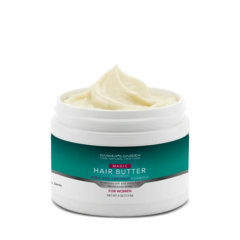 Garner's Garden Shea Hair Butter Hair Care White Smoke 2 oz / Men's Hair Butter,4 oz / Men's Hair Butter,4 oz / Women's Shea Hair Butter,4 oz / Baby Hair Butter,8 oz / Men's Hair Butter,8 oz / Women's Shea Hair Butter,8 oz / Baby Hair Butter