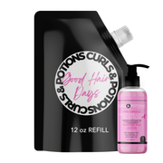 Curls & Potions Angel's Miracle Moisture Lock Gel Styler Stylers Black 12 OZ REFILL