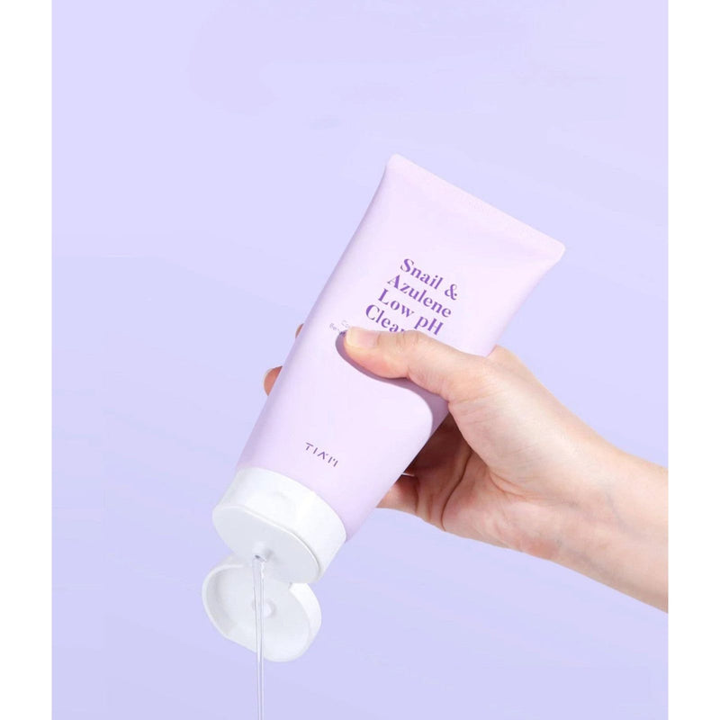 AsiaBeautyMall TIA'M Snail & Azulene Low pH Cleanser Face Cleanser Lavender
