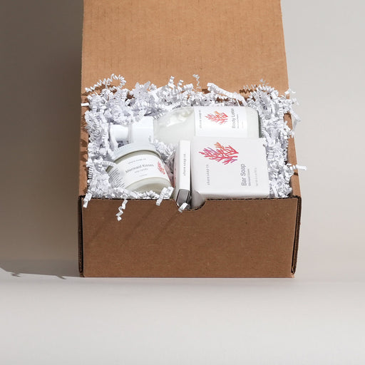 Shore Soap Co. Shore Thing Gift Box Gift Box Light Gray Mermaid Kisses,Warm Sand