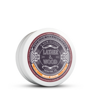 Lather & Wood Shaving Co Luxury Shaving Soap - Bay Rum Men Grooming, Health White Smoke