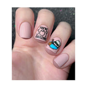 UberChic Beauty Sushi For Me Stamping Plate Rosy Brown
