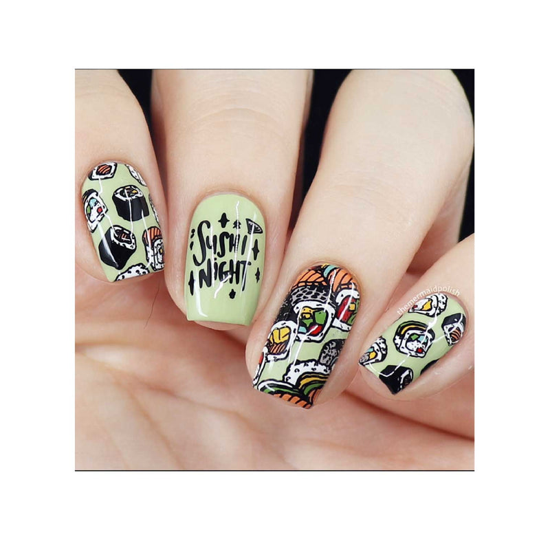 UberChic Beauty Sushi For Me Stamping Plate Tan