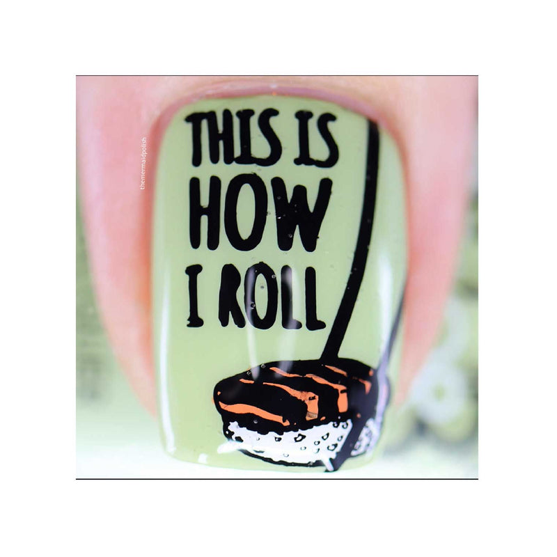 UberChic Beauty Sushi For Me Stamping Plate Gray