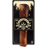 Grave Before Shave Grave Before Shave Acrylic Tortoise Shell Fine/Wide Tooth Comb (made by BASS) combs/brushes Tan