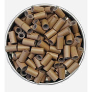 VIP Extensions Silicone Tube Micro Ring 3.4 x 2.0 x 7.0 mm. (500 pcs) Style: C MICROLINKS White Smoke 5-L.BROWN