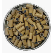 VIP Extensions Silicone Tube Micro Ring 3.4 x 2.0 x 7.0 mm. (500 pcs) Style: C MICROLINKS White Smoke 8  D.BLONDE