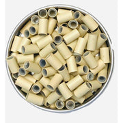 VIP Extensions Silicone Tube Micro Ring 3.4 x 2.0 x 7.0 mm. (500 pcs) Style: C MICROLINKS White Smoke 13-BLONDE