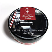 Chiseled Face Silk Tallow Shave Soap - Ghost Town Barber Shaving Soap White Smoke