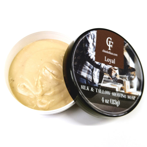 Chiseled Face Silk Tallow Shave Soap - Loyal Shaving Soap White Smoke