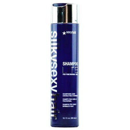 VIP Extensions Sexy Hair Silky Sexy Hair Shampoo Lite for Fine/Normal Hair 10.1 oz Shampoo Midnight Blue