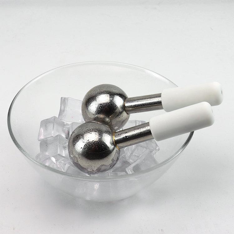 ZAQ Skin & Body ZAQ Icy Steel Cryo Ice Globes: Ultimate Facial Cryotherapy Tool Skin Care Light Gray
