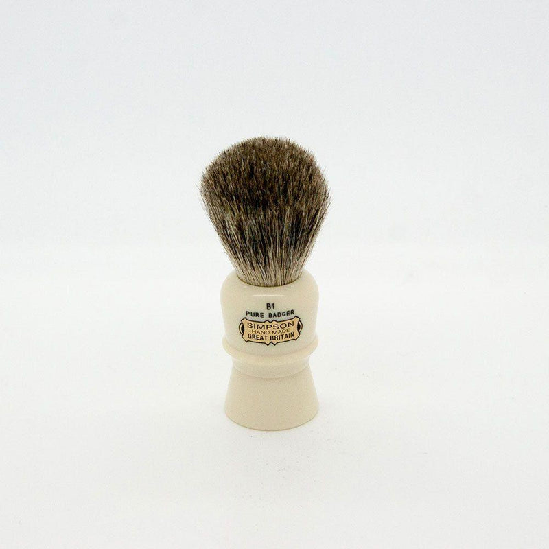 Simpsons Simpsons Beaufort B1 Pure Badger Shaving Brush Shaving Brush White Smoke
