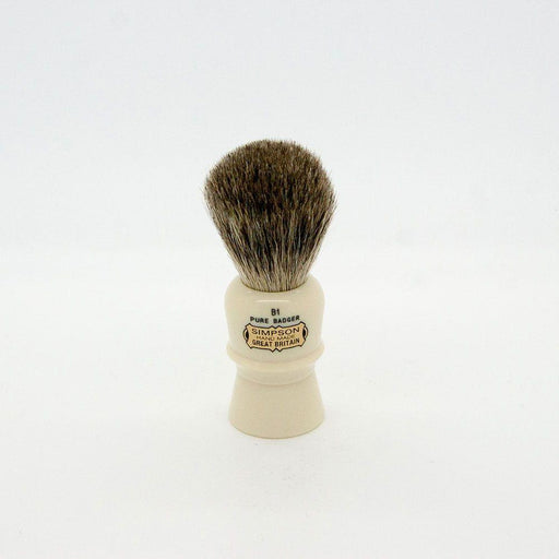 Simpsons Simpsons Beaufort B1 Pure Badger Shaving Brush Shaving Brush White Smoke