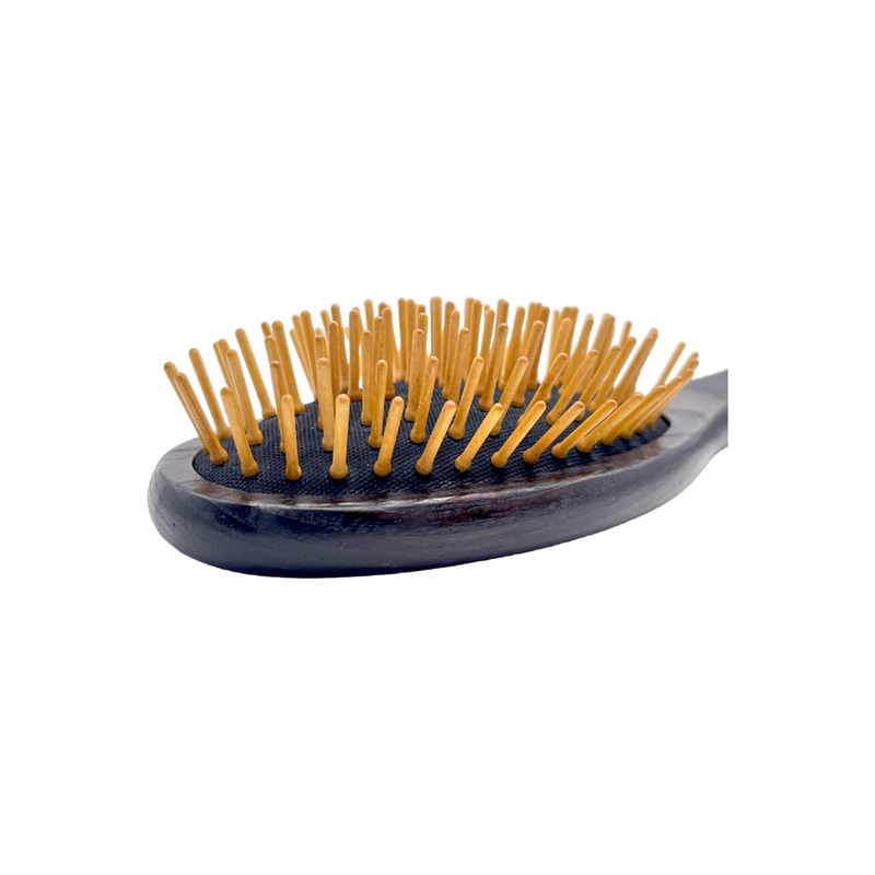 Dural Dural Ash Wood rubber cushion hair brush with wooden pins Hair Brush Dark Khaki