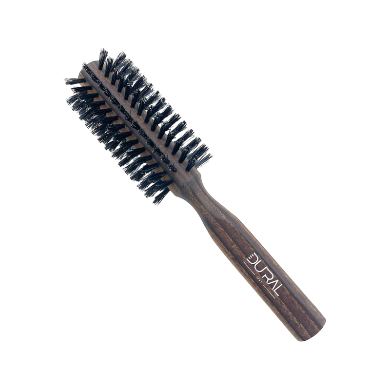 Dural Dural Thermo Ash Wood 10 rows round hair brush with boar bristles Hair Brush Dark Slate Gray