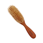 Dural Dural Pear Wood big oval hair brush with natural bristles Hair Brush Saddle Brown
