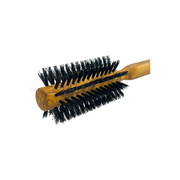 Dural Dural Olive wood round hair brush with boar bristles - 10 rows Hair Brush Dark Khaki