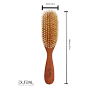 Dural Dural Pear Wood big oval hair brush with natural bristles Hair Brush Sienna