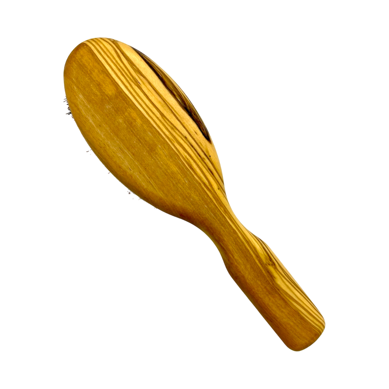 Dural Dural Olive Wood rubber cushion hair brush with boar bristles Hair Brush Dark Goldenrod