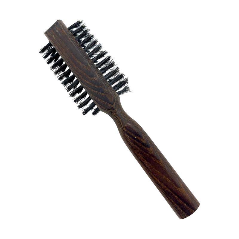 Dural Dural Thermo ash wood half round hair brush with boar bristles - 8 rows Hair Brush Dark Slate Gray