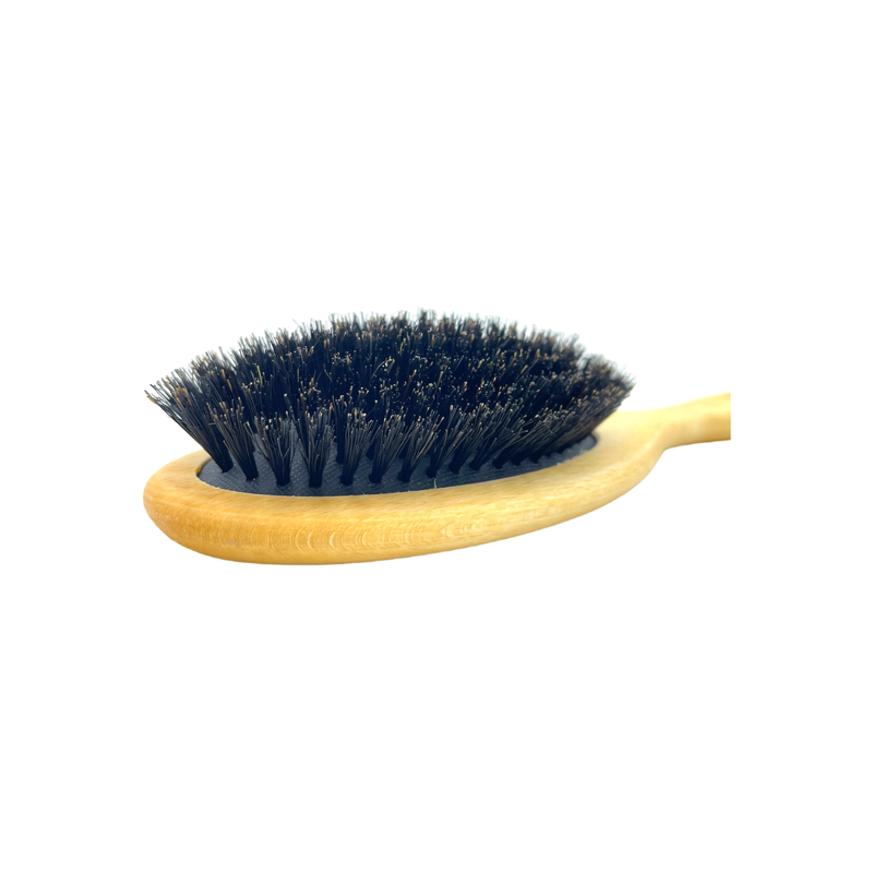 Dural Dural Beech wood rubber cushion hair brush with boar bristles Hair Brush Light Goldenrod