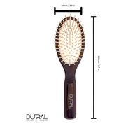 Dural Dural Thermo-wood rubber cushion hair brush with wooden pins Hair Brush Bisque