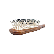 Dural Dural Beech wood rubber cushion hair brush with steel pins and ball tips Hair Brush Rosy Brown