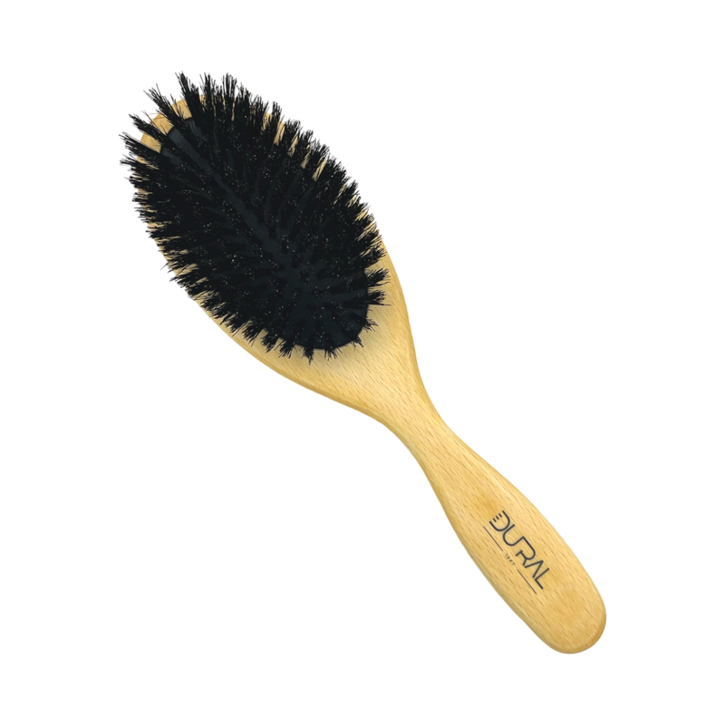 Dural Dural Beech wood rubber cushion hair brush with boar bristles Hair Brush Tan