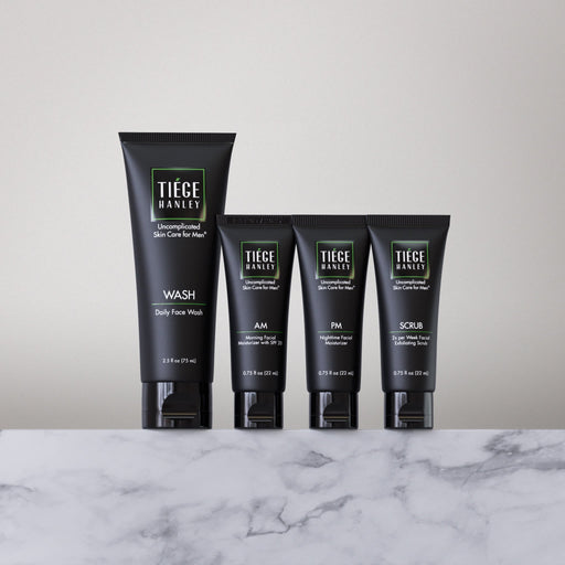 Tiege Hanley The Essential Skin Care Routine for Men System Light Gray 30 Day Supply
