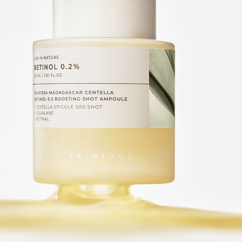AsiaBeautyMall SKIN1004 Madagascar Centella Retinol 0.2 Boosting Shot Ampoule Serum White Smoke