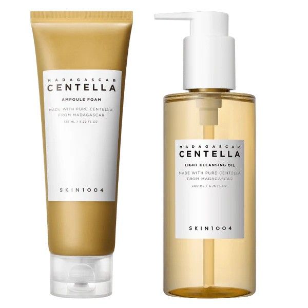 AsiaBeautyMall SKIN1004 Madagascar Centella Double Cleansing Duo Cleansing Oil White Smoke