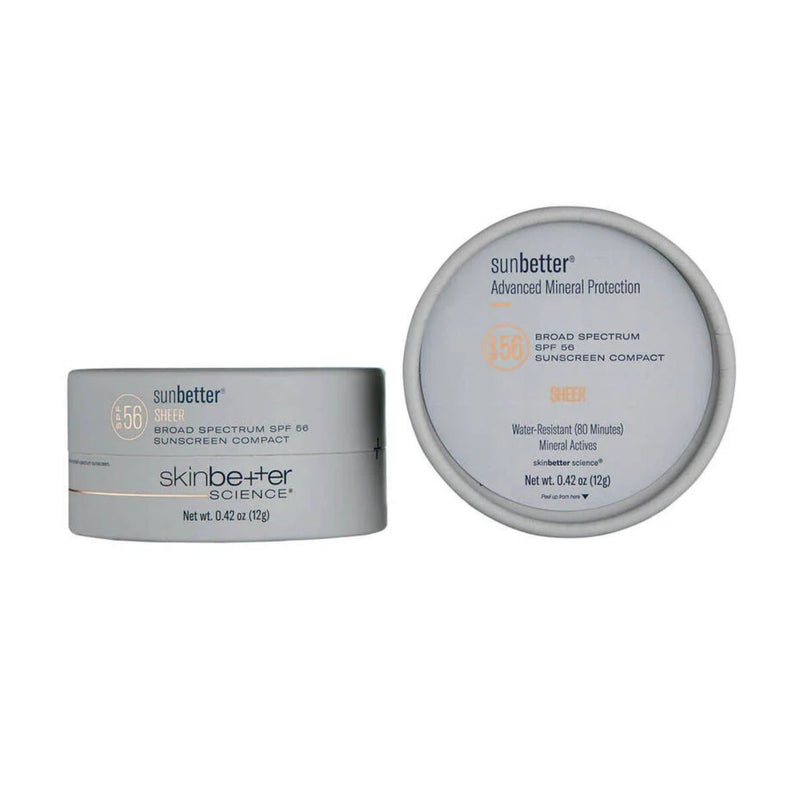 Nava Beauty Skinbetter SunBetter SHEER SPF 56 Sunscreen Compact 0.42 Oz Skincare White Smoke