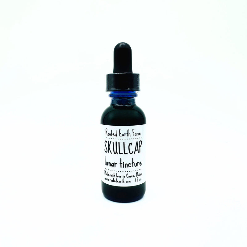 Rooted Earth Farm + Apothecary Skullcap Tincture Tinctures + Capsules White Smoke 1 oz,2 oz