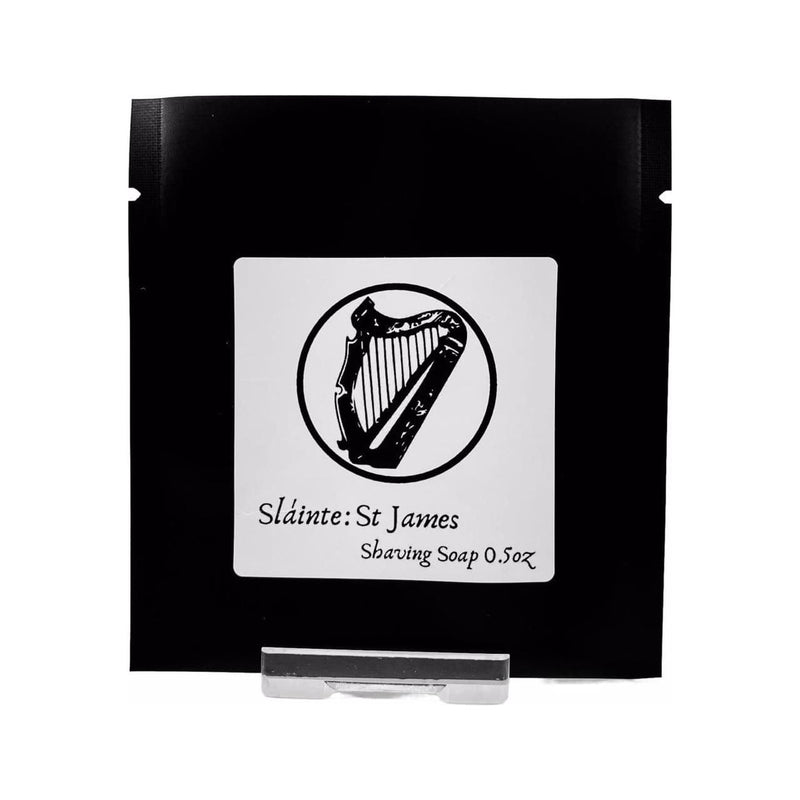 Murphy and McNeil Slainte: St. James Shaving Soap - by Murphy and McNeil Shaving Soap Black Shaving Soap Sample 0.5oz