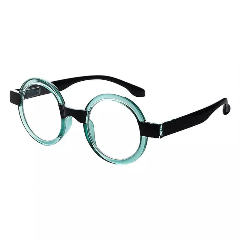 eyekeeper.com Small Colorful Fun Round Reading Glasses Unique Trendy Readers R2007C Eyeglasses White Smoke Green / without magnification,Green / +0.50,Green / +0.75,Green / +1.00,Green / +1.25,Green / +1.50,Green / +1.75,Green / +2.00,Green / +2.25,Green / +2.50,Green / +2.75,Green / +3.00,Green / +3.50,Green / +4.00