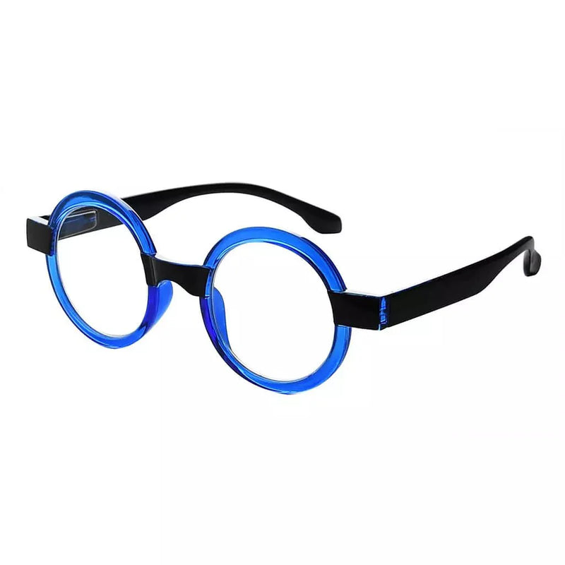 eyekeeper.com Small Colorful Fun Round Reading Glasses Unique Trendy Readers R2007C Eyeglasses White Smoke Blue / without magnification,Blue / +0.50,Blue / +0.75,Blue / +1.00,Blue / +1.25,Blue / +1.50,Blue / +1.75,Blue / +2.00,Blue / +2.25,Blue / +2.50,Blue / +2.75,Blue / +3.00,Blue / +3.50,Blue / +4.00