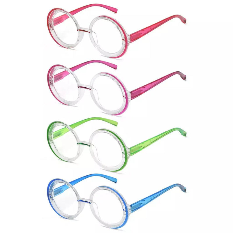 eyekeeper.com Small Frame Round Glasses 4 Pack for Round Face R2005C Eyeglasses White Smoke 4 Pairs Mix / without magnification,4 Pairs Mix / +0.25,4 Pairs Mix / +0.50,4 Pairs Mix / +0.75,4 Pairs Mix / +1.00,4 Pairs Mix / +1.25,4 Pairs Mix / +1.50,4 Pairs Mix / +1.75,4 Pairs Mix / +2.00,4 Pairs Mix / +2.25,4 Pairs Mix / +2.50,4 Pairs Mix / +2.75