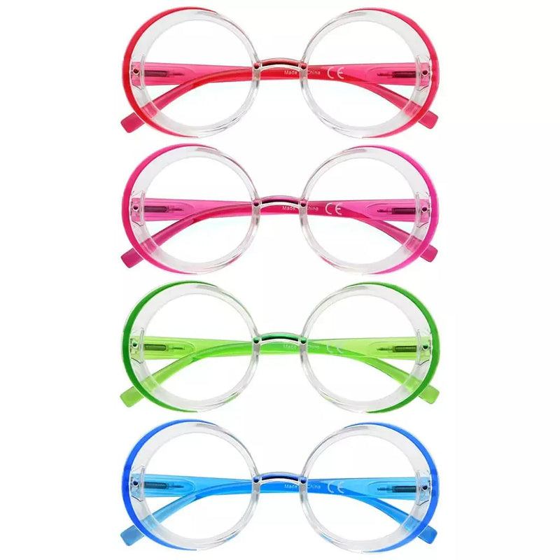 eyekeeper.com Small Frame Round Glasses 4 Pack for Round Face R2005C Eyeglasses White Smoke 4 Pairs Mix / without magnification,4 Pairs Mix / +0.25,4 Pairs Mix / +0.50,4 Pairs Mix / +0.75,4 Pairs Mix / +1.00,4 Pairs Mix / +1.25,4 Pairs Mix / +1.50,4 Pairs Mix / +1.75,4 Pairs Mix / +2.00,4 Pairs Mix / +2.25,4 Pairs Mix / +2.50,4 Pairs Mix / +2.75