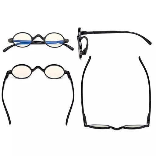 eyekeeper.com Small Frame Round Glasses Blue Light Filter UVR077X Eyeglasses White Smoke Black / without magnification,Black / +0.50,Black / +0.75,Black / +1.00,Black / +1.25,Black / +1.50,Black / +1.75,Black / +2.00,Black / +2.25,Black / +2.50,Black / +3.00,Black / +3.50,Black / +4.00,Tortoise / without magnification,Tortoise / +0.50,Tortois