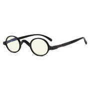 eyekeeper.com Small Frame Round Glasses Blue Light Filter UVR077X Eyeglasses White Smoke Black / without magnification,Black / +0.50,Black / +0.75,Black / +1.00,Black / +1.25,Black / +1.50,Black / +1.75,Black / +2.00,Black / +2.25,Black / +2.50,Black / +3.00,Black / +3.50,Black / +4.00