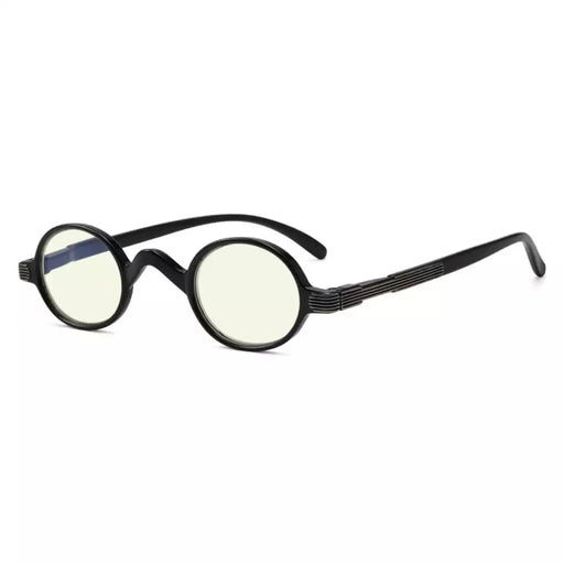 eyekeeper.com Small Frame Round Glasses Blue Light Filter UVR077X Eyeglasses White Smoke Black / without magnification,Black / +0.50,Black / +0.75,Black / +1.00,Black / +1.25,Black / +1.50,Black / +1.75,Black / +2.00,Black / +2.25,Black / +2.50,Black / +3.00,Black / +3.50,Black / +4.00