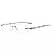 eyekeeper.com Frameless Stylish Reading Glasses Small Lenes R14001-A Eyeglasses White Smoke Grey / +0.50,Grey / +0.75,Grey / +1.00,Grey / +1.25,Grey / +1.50,Grey / +1.75,Grey / +2.00,Grey / +2.25,Grey / +2.50,Grey / +2.75,Grey / +3.00,Grey / +3.50,Grey / +4.00