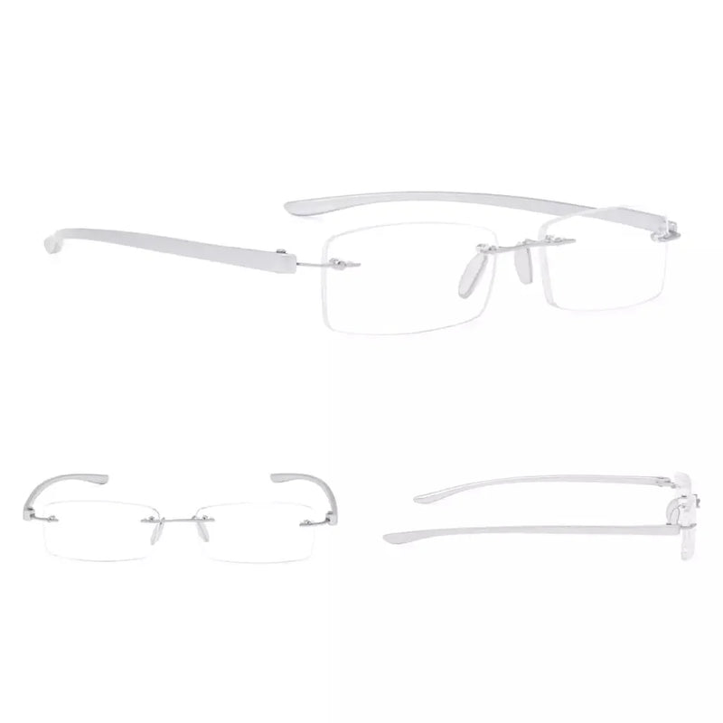 eyekeeper.com Small Lenes Rectangle Reading Glasses Rimless Readers R14001 Eyeglasses White Smoke Blue / +0.50,Blue / +0.75,Blue / +1.00,Blue / +1.25,Blue / +1.50,Blue / +1.75,Blue / +2.00,Blue / +2.25,Blue / +2.50,Blue / +2.75,Blue / +3.00,Blue / +3.50,Blue / +4.00,Brown / +0.50,Brown / +0.75,Brown / +1.00,Brown / +1.25,Brown / +1.50,Brown / +1.75,Br