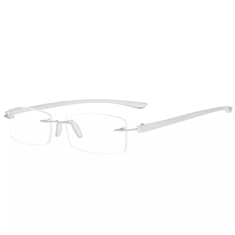 eyekeeper.com Frameless Stylish Reading Glasses Small Lenes R14001-A Eyeglasses White Smoke Silver / +0.50,Silver / +0.75,Silver / +1.00,Silver / +1.25,Silver / +1.50,Silver / +1.75,Silver / +2.00,Silver / +2.25,Silver / +2.50,Silver / +2.75,Silver / +3.00,Silver / +3.50,Silver / +4.00