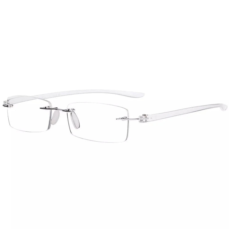 eyekeeper.com Small Lenes Rectangle Reading Glasses Rimless Readers R14001 Eyeglasses White Smoke Clear / +0.50,Clear / +0.75,Clear / +1.00,Clear / +1.25,Clear / +1.50,Clear / +1.75,Clear / +2.00,Clear / +2.25,Clear / +2.50,Clear / +2.75,Clear / +3.00,Clear / +3.50,Clear / +4.00
