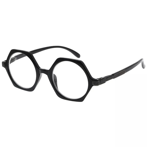 eyekeeper.com Small Vintage Polygon Reading Glasses Classic Readers R2009 Eyeglasses White Smoke Black / without magnification,Black / +0.50,Black / +0.75,Black / +1.00,Black / +1.25,Black / +1.50,Black / +1.75,Black / +2.00,Black / +2.25,Black / +2.50,Black / +2.75,Black / +3.00,Black / +3.50,Black / +4.00