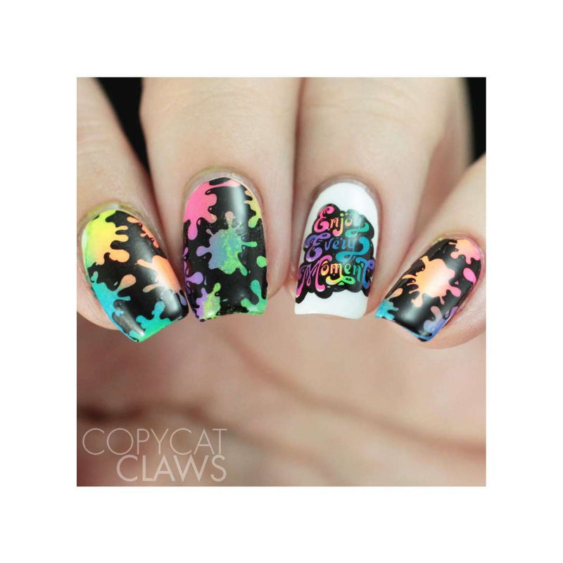 UberChic Beauty Nice & Negative Stamping Plate Rosy Brown
