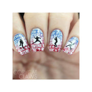 UberChic Beauty Take Me Out To The Ballgame Stamping Plate Rosy Brown