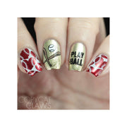 UberChic Beauty Take Me Out To The Ballgame Stamping Plate Rosy Brown